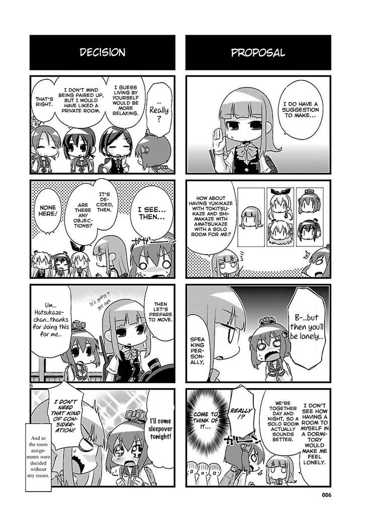 Kantai Collection - Kankore - 4-koma Comic - Fubuki, Ganbarimasu! Chapter 58 page 6 - Chapter 58