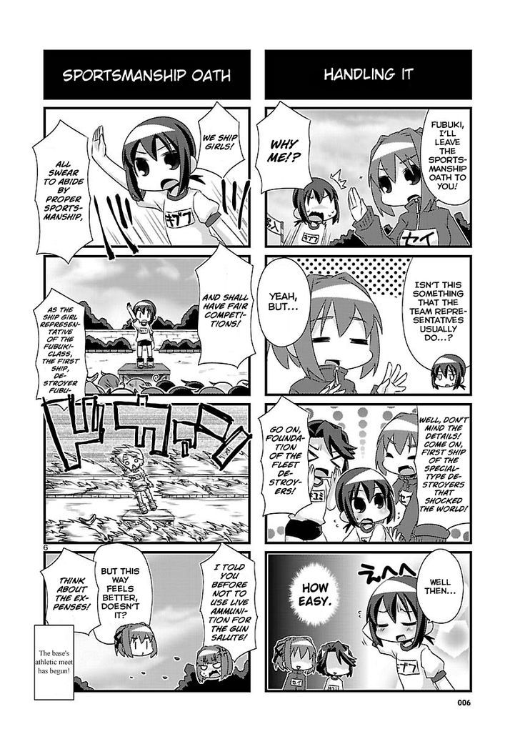 Kantai Collection - Kankore - 4-koma Comic - Fubuki, Ganbarimasu! Chapter 59 page 6 - Chapter 59