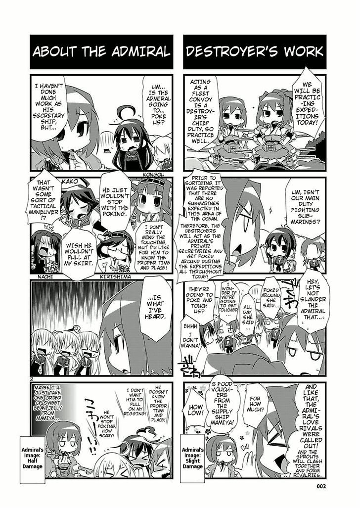 Kantai Collection - Kankore - 4-koma Comic - Fubuki, Ganbarimasu! Chapter 6 page 2 - Chapter 6
