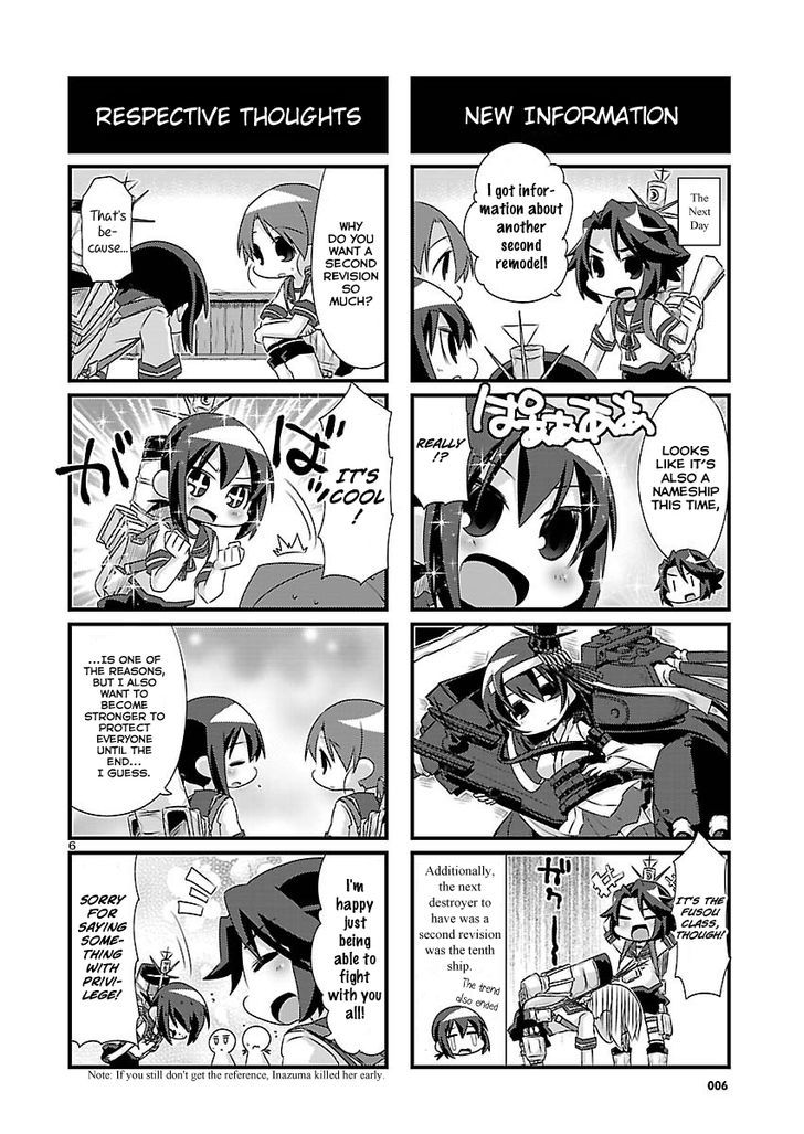 Kantai Collection - Kankore - 4-koma Comic - Fubuki, Ganbarimasu! Chapter 62 page 6 - Chapter 62