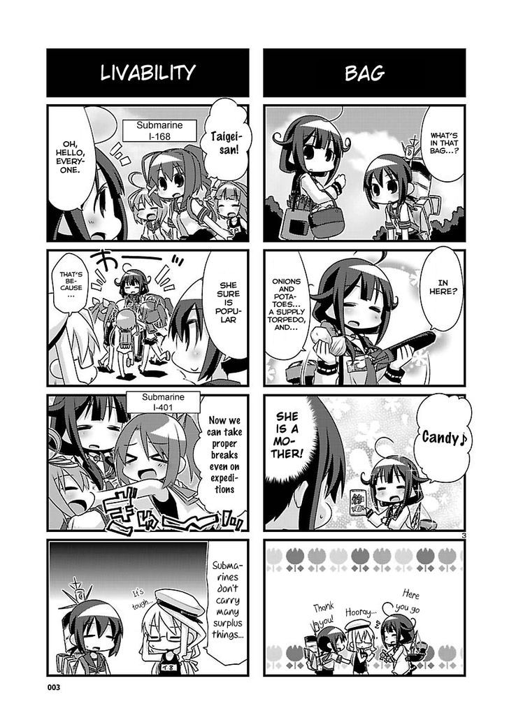 Kantai Collection - Kankore - 4-koma Comic - Fubuki, Ganbarimasu! Chapter 63 page 3 - Chapter 63