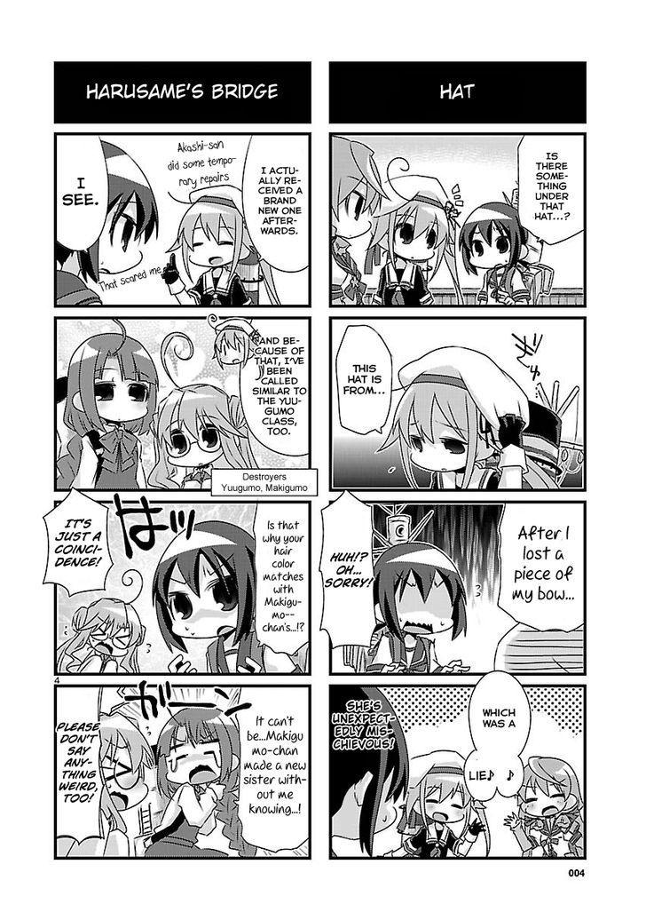 Kantai Collection - Kankore - 4-koma Comic - Fubuki, Ganbarimasu! Chapter 64 page 4 - Chapter 64