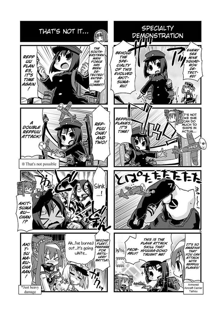 Kantai Collection - Kankore - 4-koma Comic - Fubuki, Ganbarimasu! Chapter 65 page 5 - Chapter 65