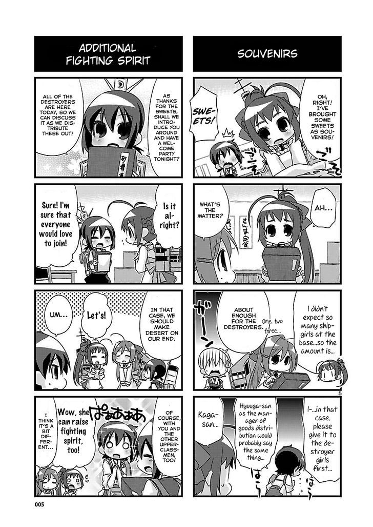 Kantai Collection - Kankore - 4-koma Comic - Fubuki, Ganbarimasu! Chapter 66 page 5 - Chapter 66