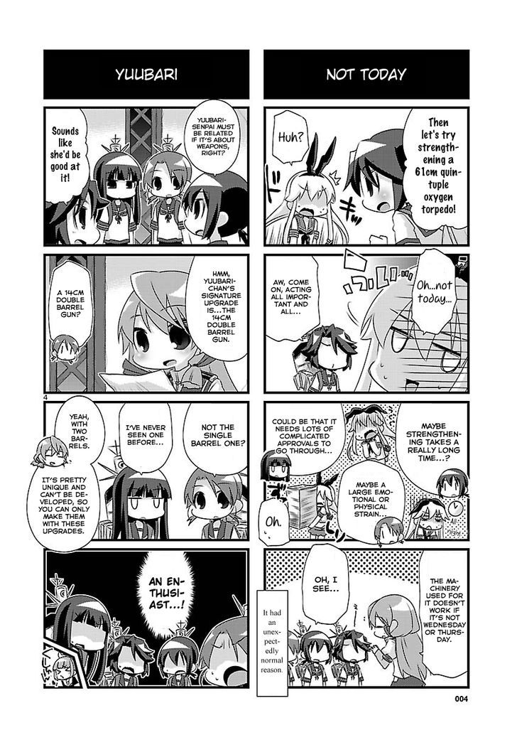 Kantai Collection - Kankore - 4-koma Comic - Fubuki, Ganbarimasu! Chapter 69 page 4 - Chapter 69