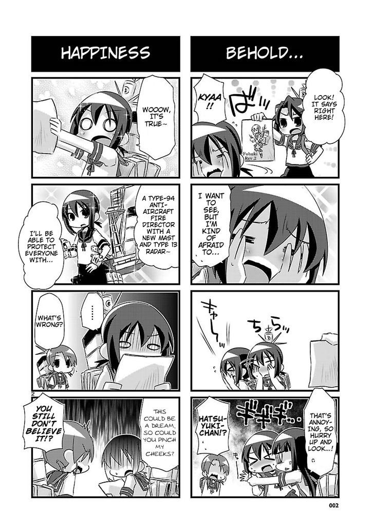 Kantai Collection - Kankore - 4-koma Comic - Fubuki, Ganbarimasu! Chapter 70 page 2 - Chapter 70