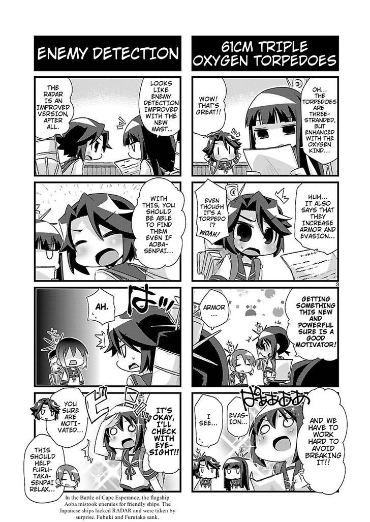Kantai Collection - Kankore - 4-koma Comic - Fubuki, Ganbarimasu! Chapter 70 page 3 - Chapter 70