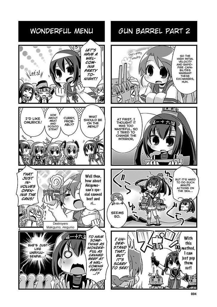 Kantai Collection - Kankore - 4-koma Comic - Fubuki, Ganbarimasu! Chapter 71 page 4 - Chapter 71