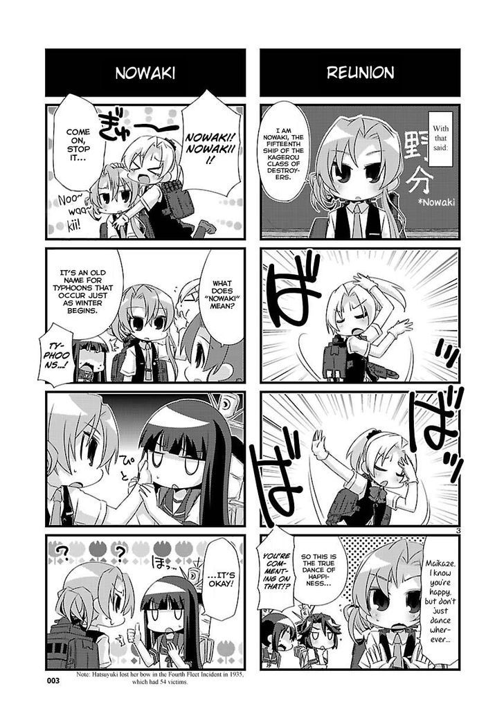 Kantai Collection - Kankore - 4-koma Comic - Fubuki, Ganbarimasu! Chapter 74 page 3 - Chapter 74
