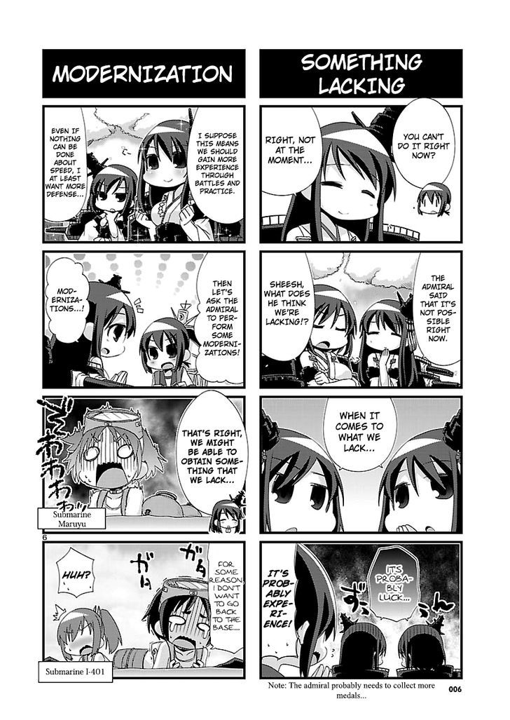 Kantai Collection - Kankore - 4-koma Comic - Fubuki, Ganbarimasu! Chapter 79 page 6 - Chapter 79