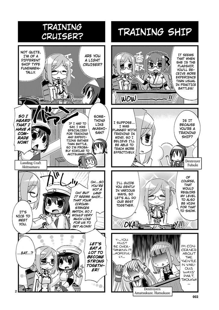 Kantai Collection - Kankore - 4-koma Comic - Fubuki, Ganbarimasu! Chapter 82 page 2 - Chapter 82