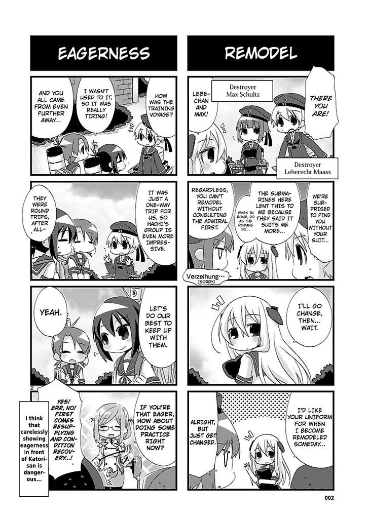 Kantai Collection - Kankore - 4-koma Comic - Fubuki, Ganbarimasu! Chapter 83 page 2 - Chapter 83