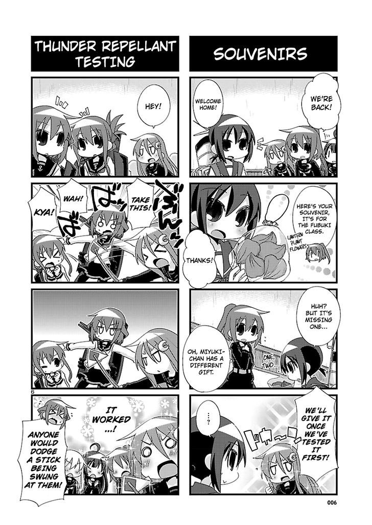 Kantai Collection - Kankore - 4-koma Comic - Fubuki, Ganbarimasu! Chapter 91 page 6 - Chapter 91
