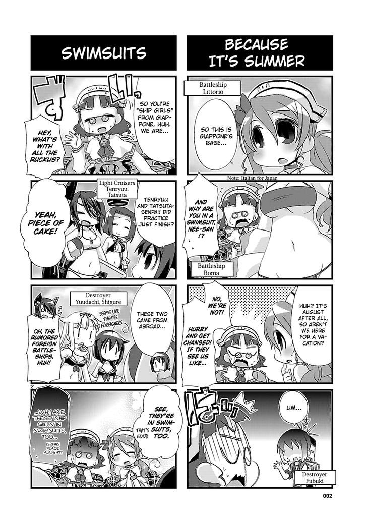 Kantai Collection - Kankore - 4-koma Comic - Fubuki, Ganbarimasu! Chapter 95 page 2 - Chapter 95