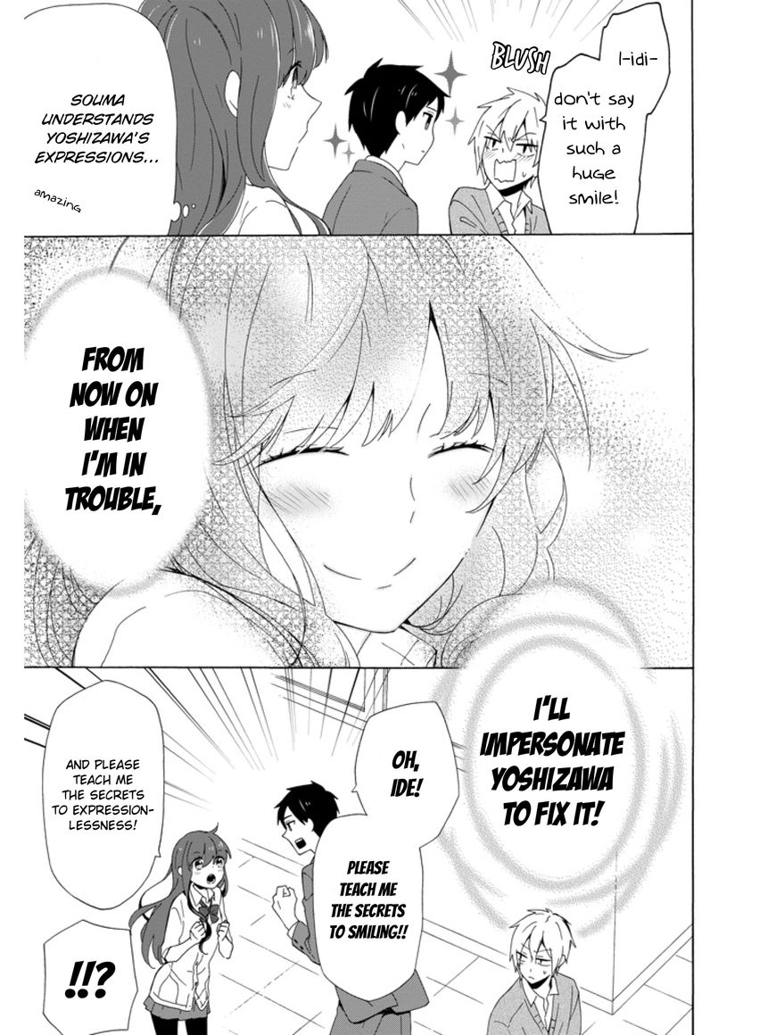 Kao ni Dasenai Yoshizawa-kun Chapter 2 page 19 - Chapter 2 : The feeling I want to convey to you is strange!?