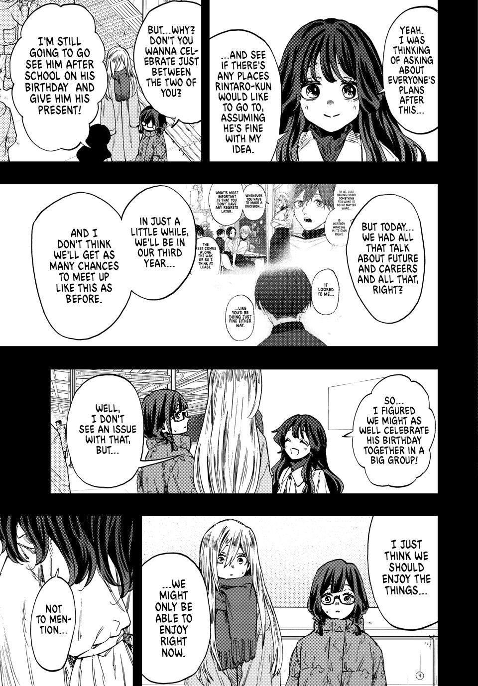 Kaoru Hana wa Rin to Saku Chapter 105 page 17 - Chapter 105: A New Year, A New Term