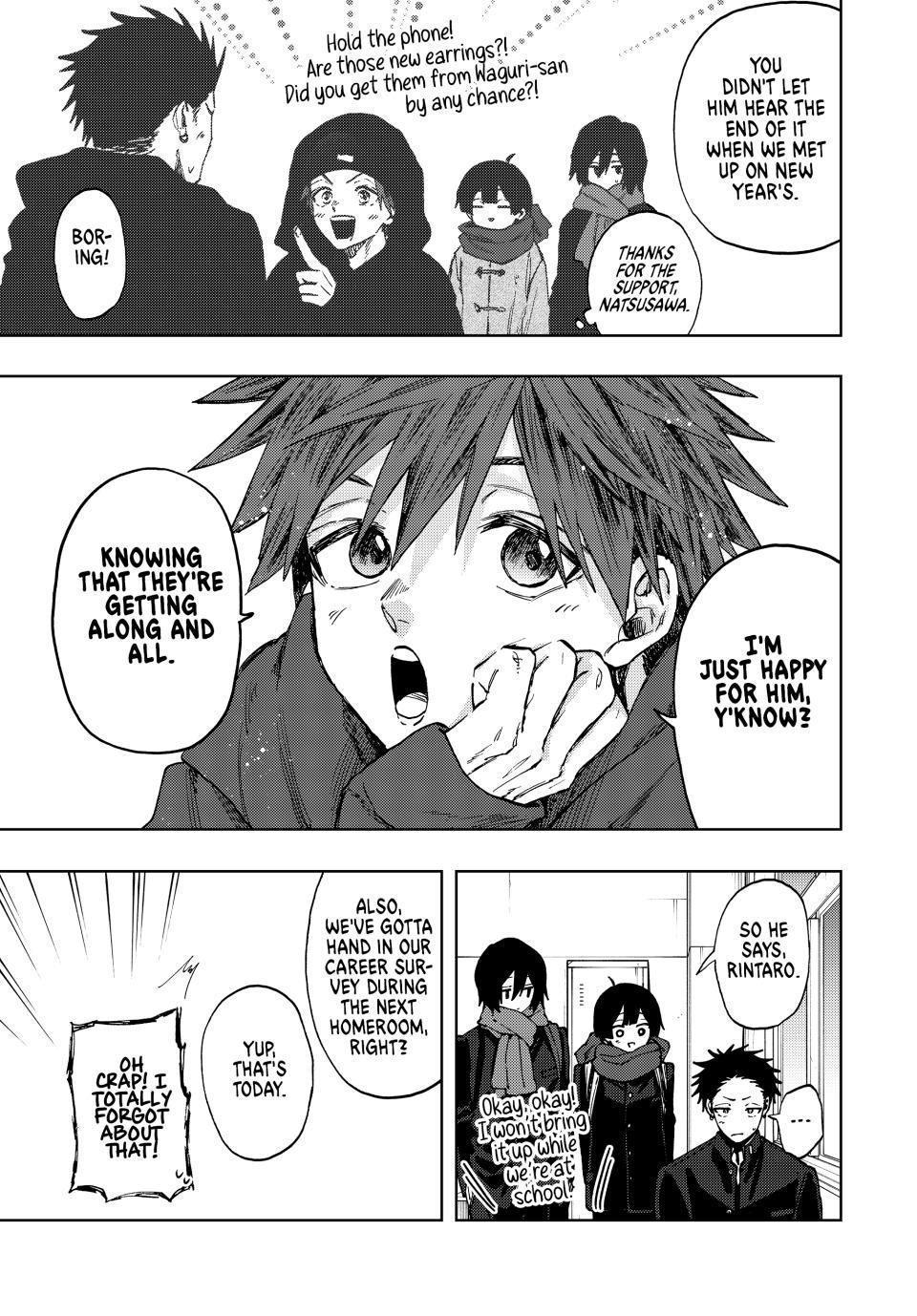 Kaoru Hana wa Rin to Saku Chapter 105 page 3 - Chapter 105: A New Year, A New Term