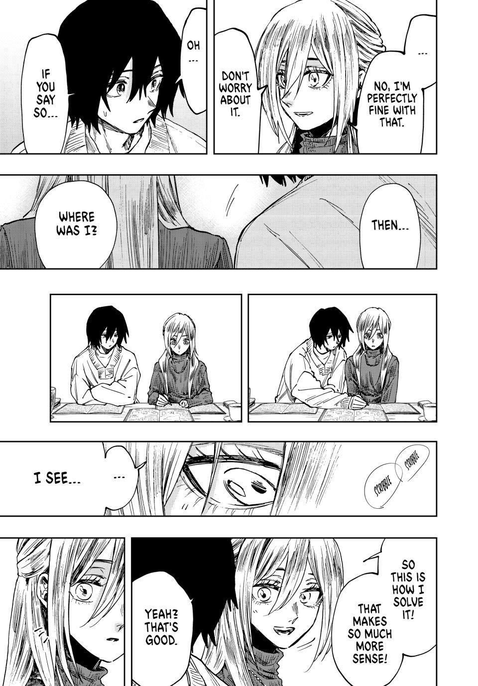 Kaoru Hana wa Rin to Saku Chapter 108 page 13 - Chapter 108: Saku and Subaru's Study Session