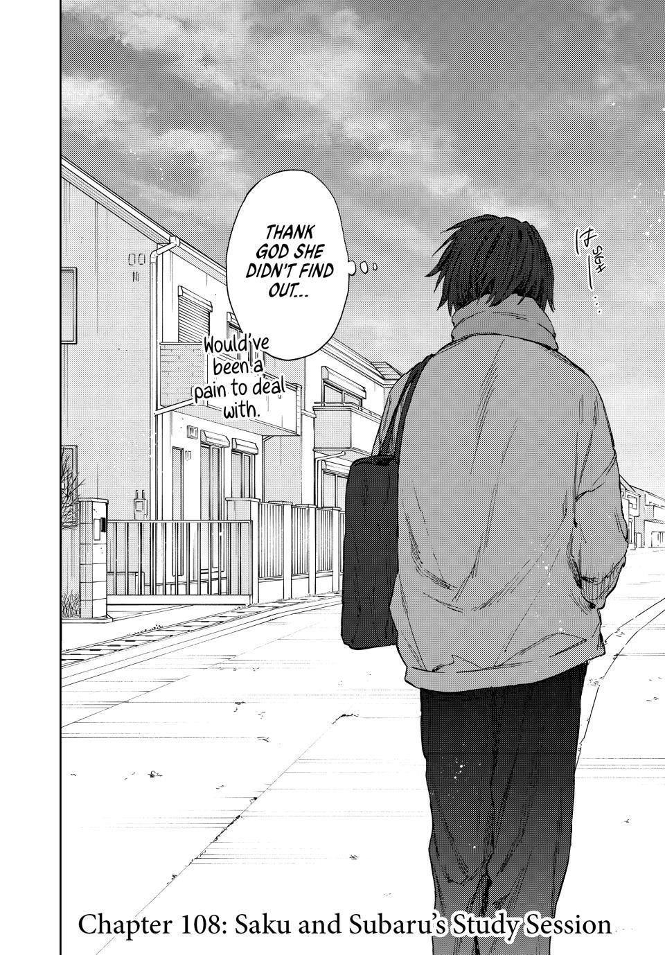 Kaoru Hana wa Rin to Saku Chapter 108 page 2 - Chapter 108: Saku and Subaru's Study Session