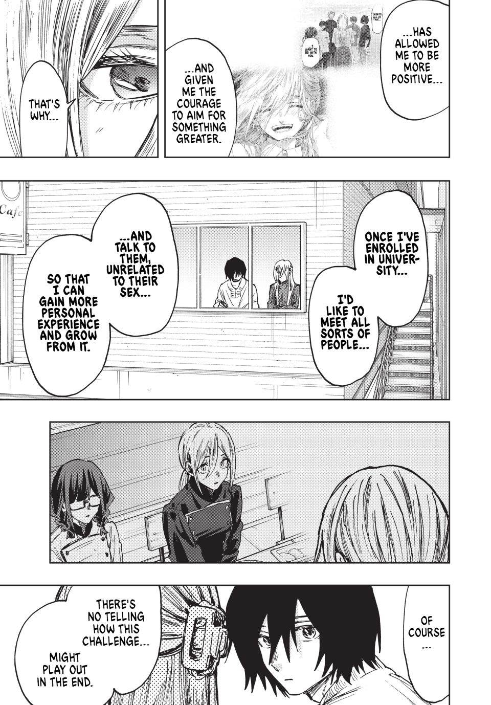 Kaoru Hana wa Rin to Saku Chapter 109 page 9 - Chapter 109: The Courage To Move Forward