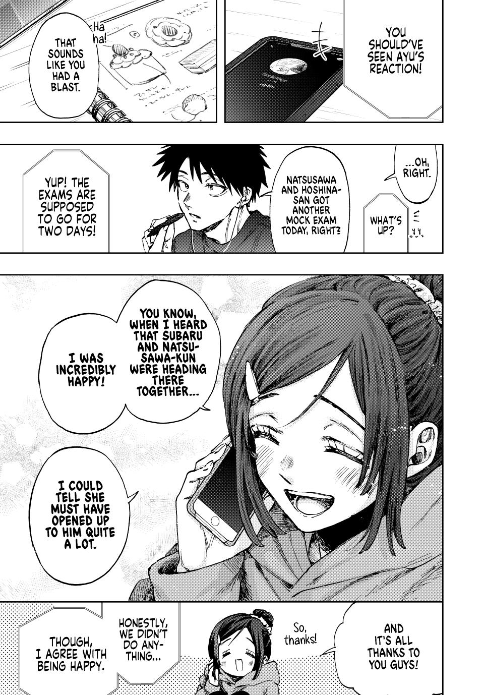 Kaoru Hana wa Rin to Saku Chapter 114 page 1 - Chapter 114: Natsusawa and Hidaka