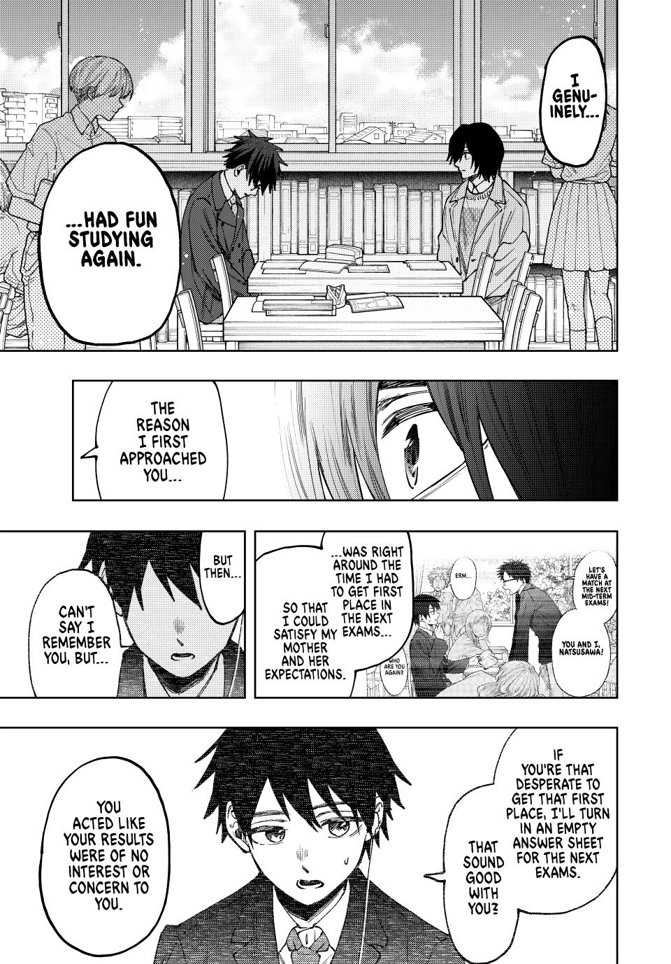Kaoru Hana wa Rin to Saku Chapter 114 page 13 - Chapter 114: Natsusawa and Hidaka