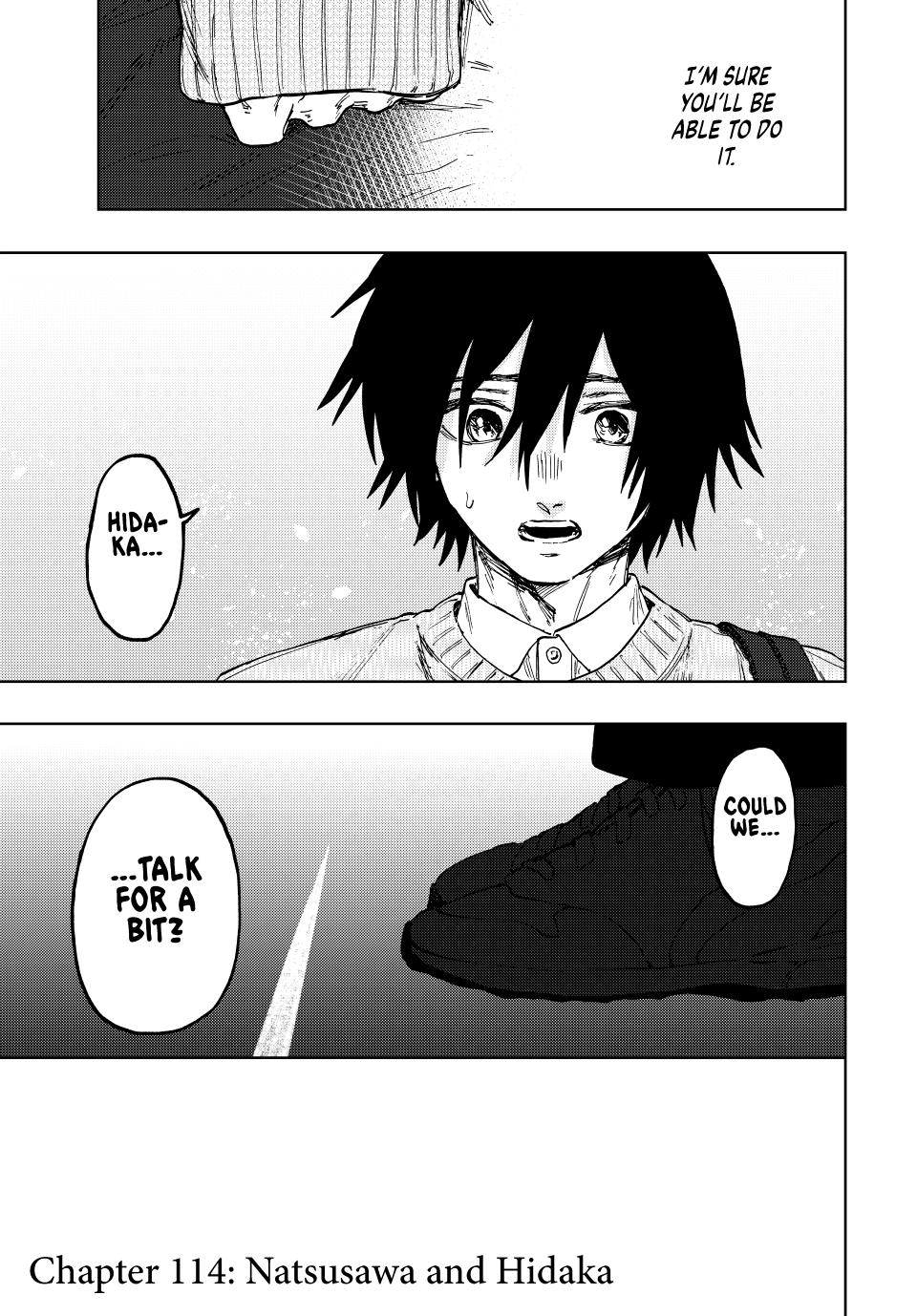 Kaoru Hana wa Rin to Saku Chapter 114 page 5 - Chapter 114: Natsusawa and Hidaka