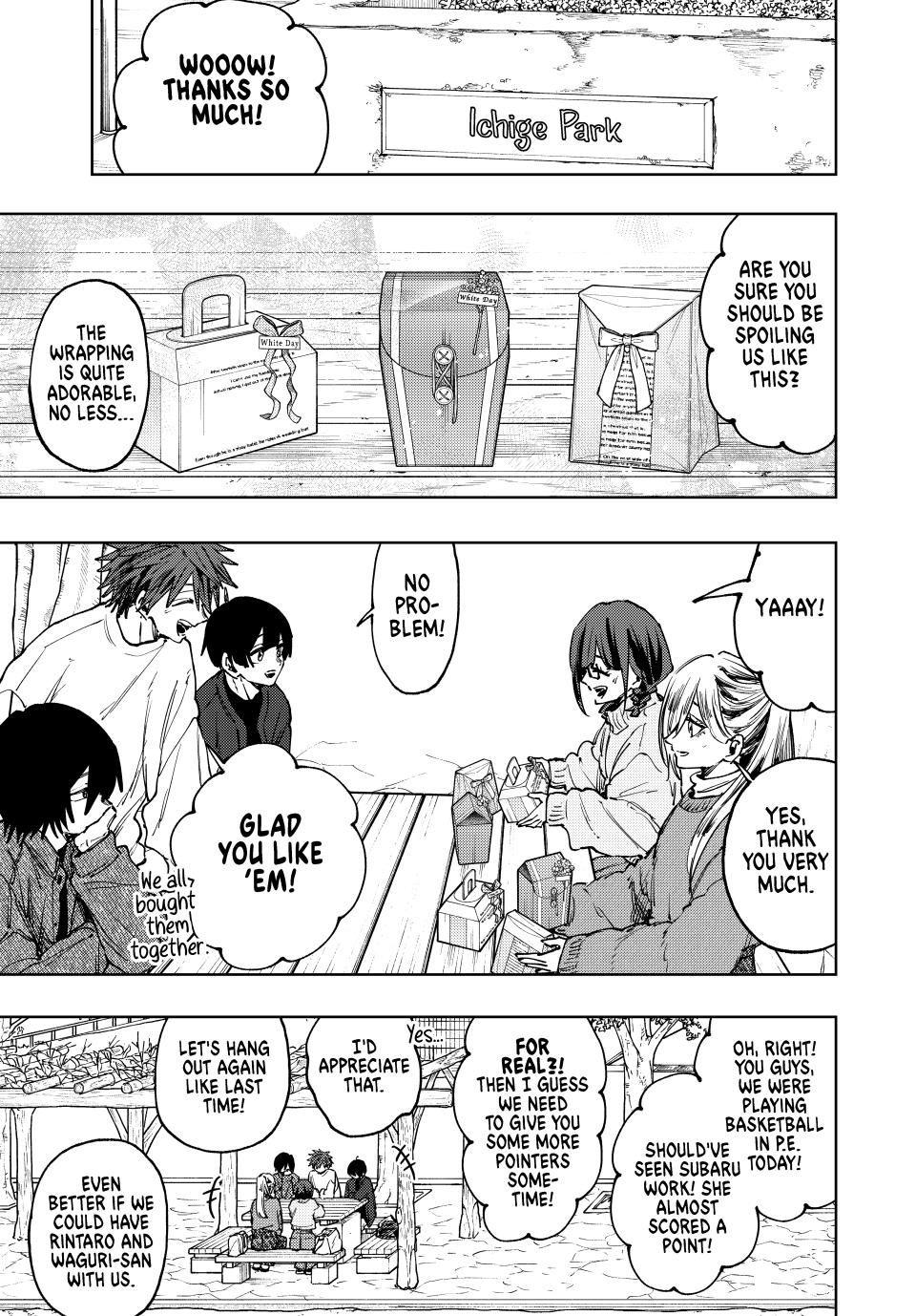 Kaoru Hana wa Rin to Saku Chapter 120 page 3 - Chapter 120: Natsusawa's White Day