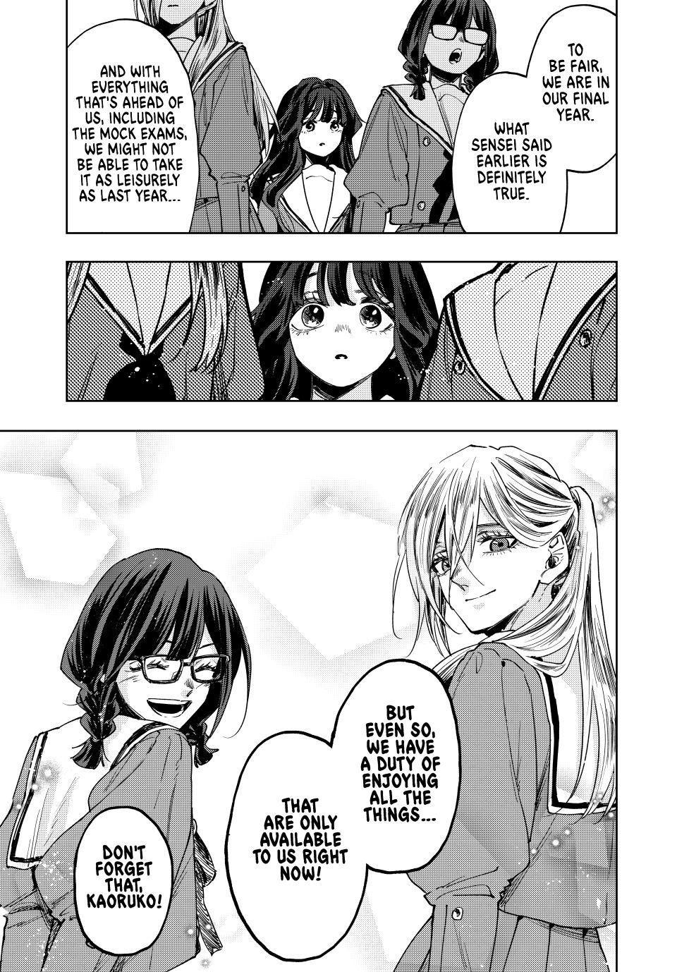 Kaoru Hana wa Rin to Saku Chapter 122 page 17 - Chapter 122: Entering the Third Year