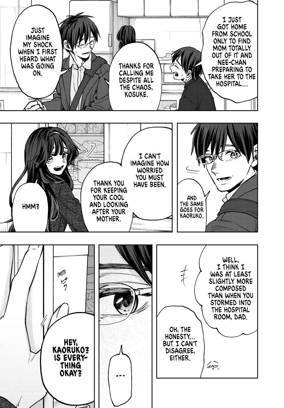 Kaoru Hana wa Rin to Saku Chapter 123 page 13 - Chapter 123: Putting on a Brave Face