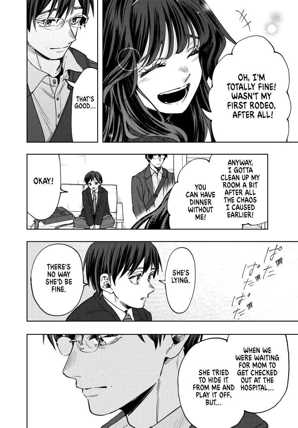Kaoru Hana wa Rin to Saku Chapter 123 page 14 - Chapter 123: Putting on a Brave Face