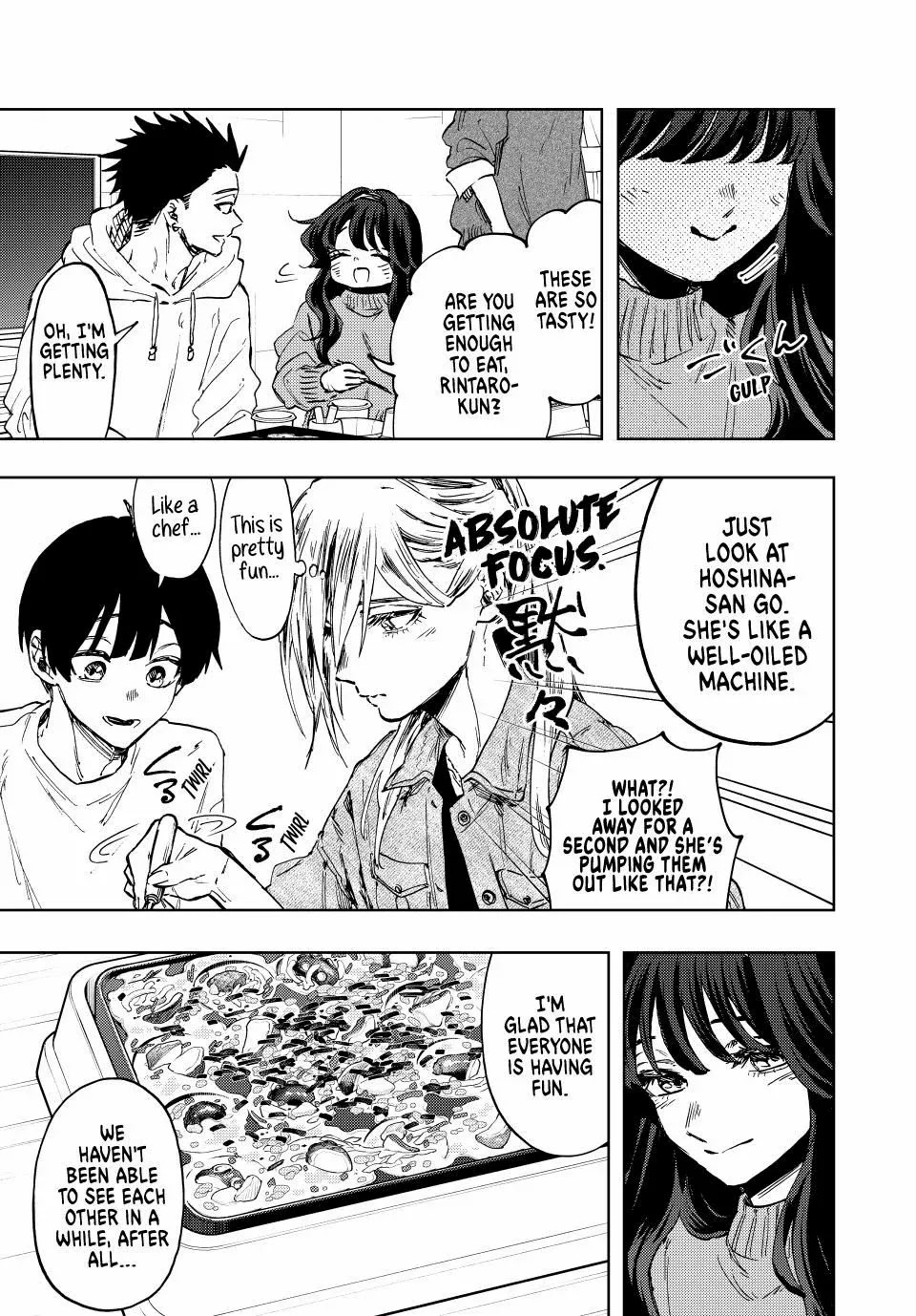 Kaoru Hana wa Rin to Saku Chapter 125 page 7 - Chapter 125: Takoyaki Party