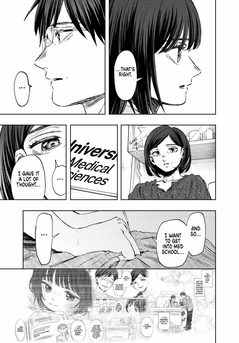 Kaoru Hana wa Rin to Saku Chapter 131 page 9 - Chapter 131: Obstetrician Gynecologist