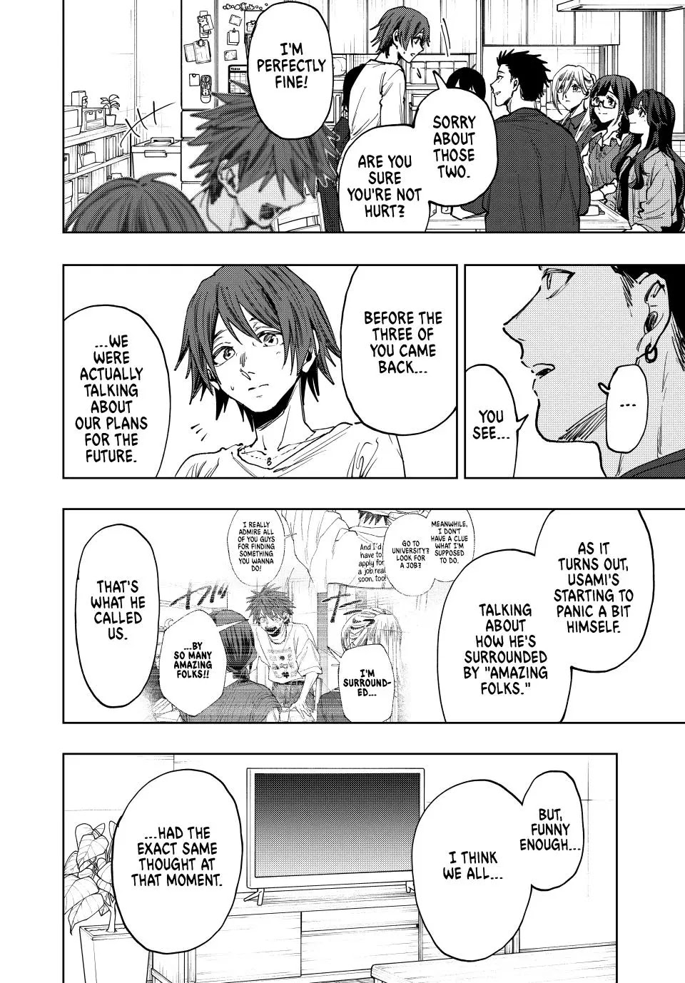 Kaoru Hana wa Rin to Saku Chapter 133 page 14 - Chapter 133: Older Brother Usami