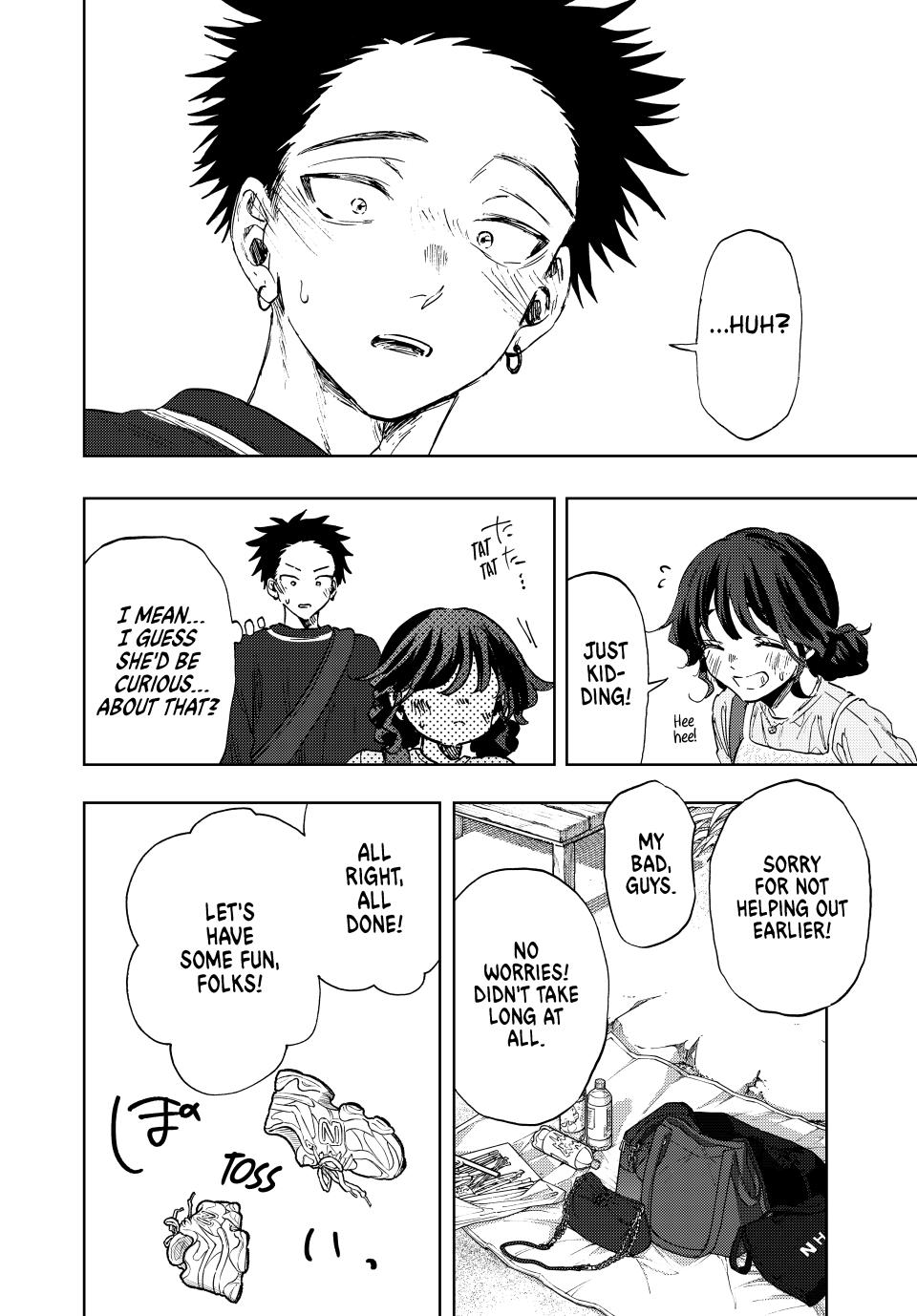Kaoru Hana wa Rin to Saku Chapter 137 page 12 - Chapter 137: Back at That Beach