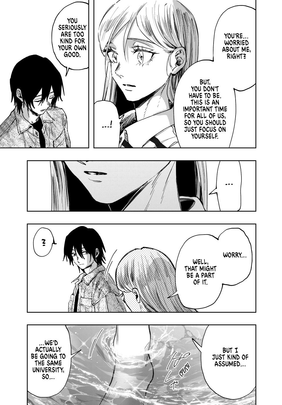 Kaoru Hana wa Rin to Saku Chapter 137 page 17 - Chapter 137: Back at That Beach
