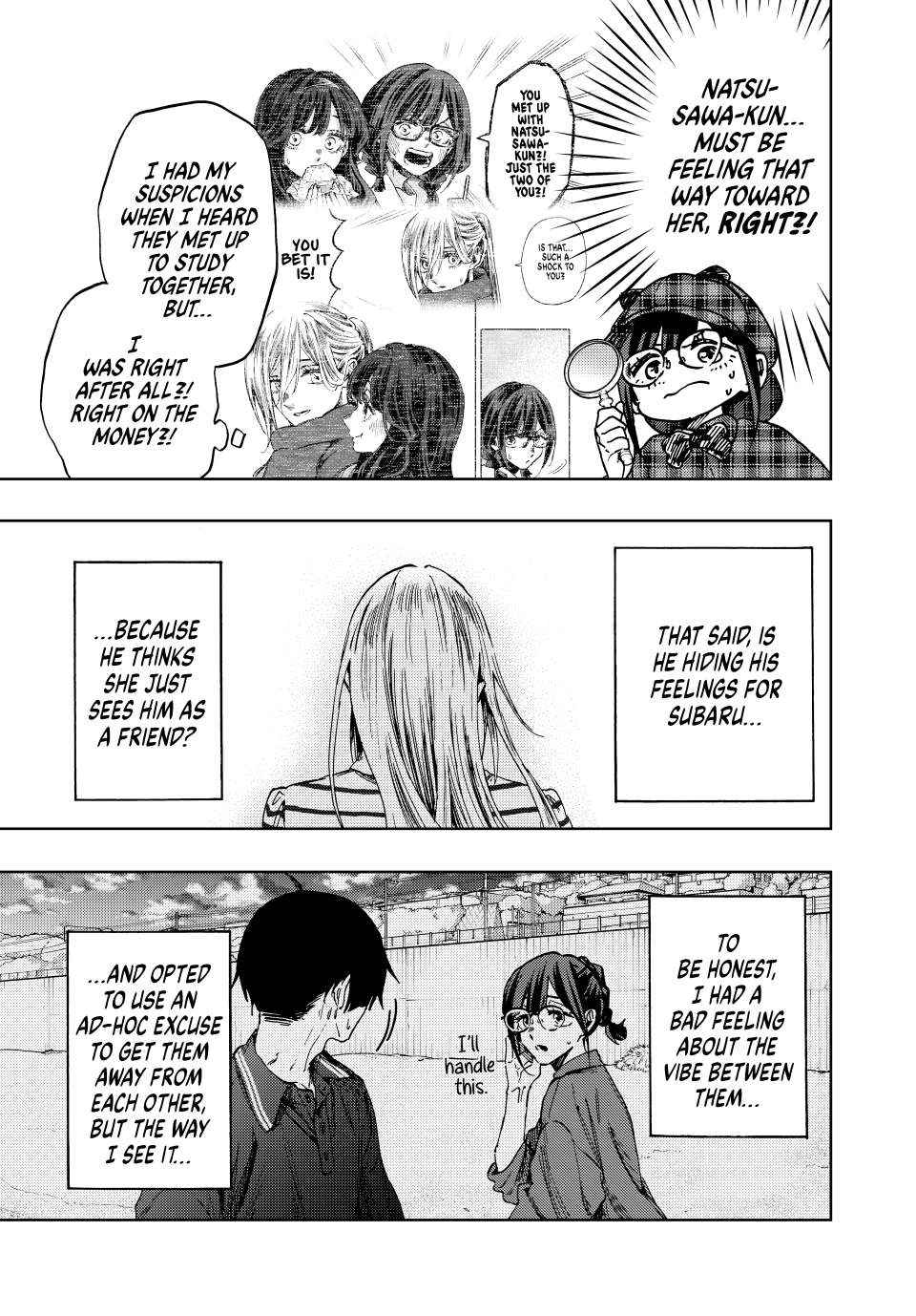 Kaoru Hana wa Rin to Saku Chapter 138 page 13 - Chapter 138: Pounding Feelings