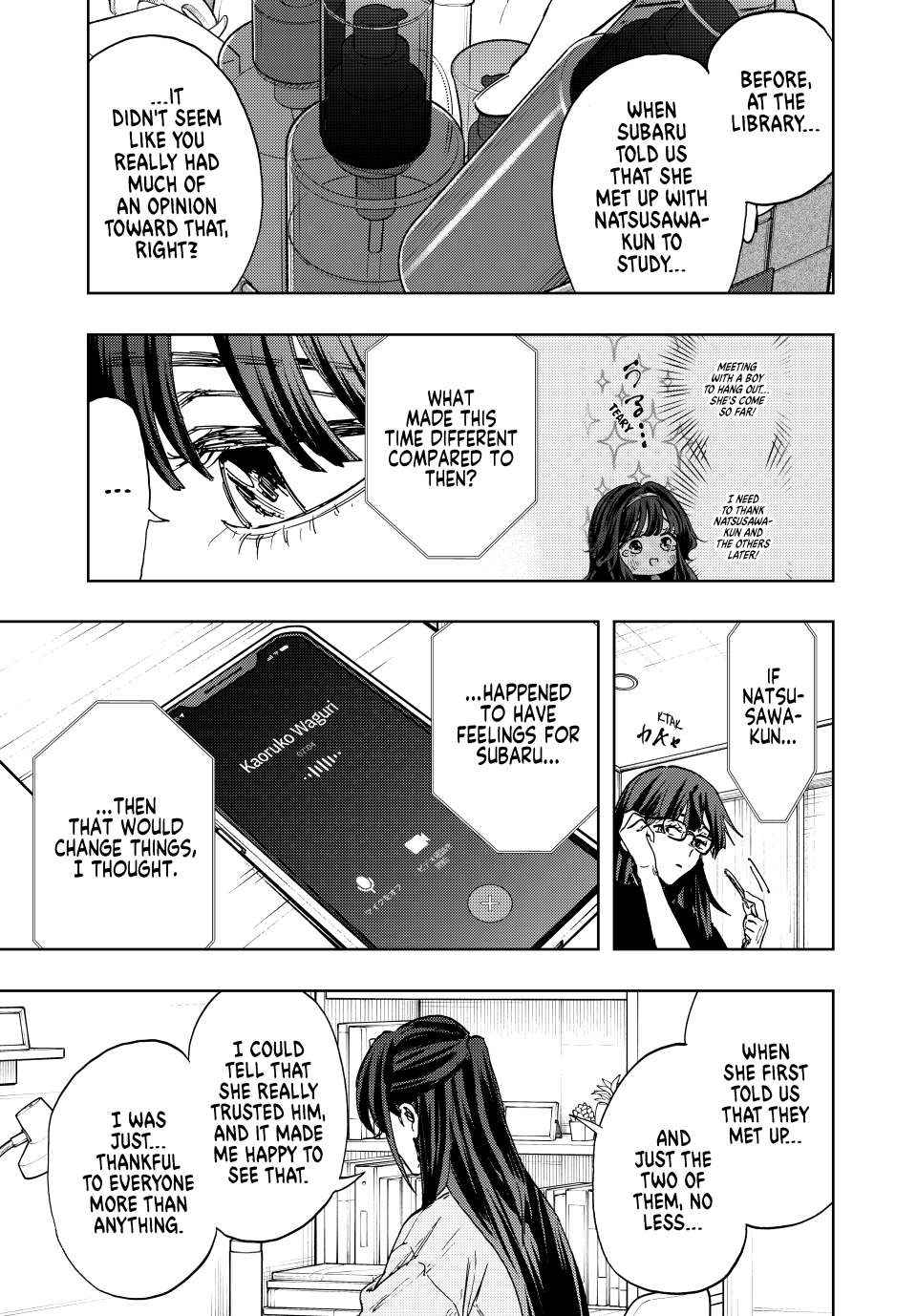Kaoru Hana wa Rin to Saku Chapter 139 page 19 - Chapter 139: More Than Just A Friend