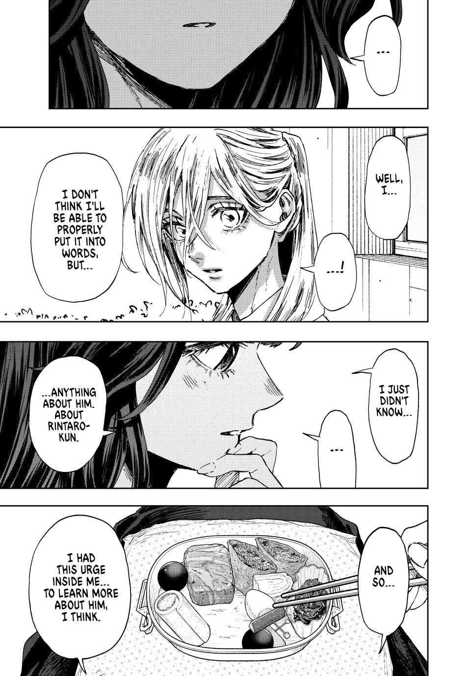 Kaoru Hana wa Rin to Saku Chapter 140 page 15 - Chapter 140: What Even Is Love?