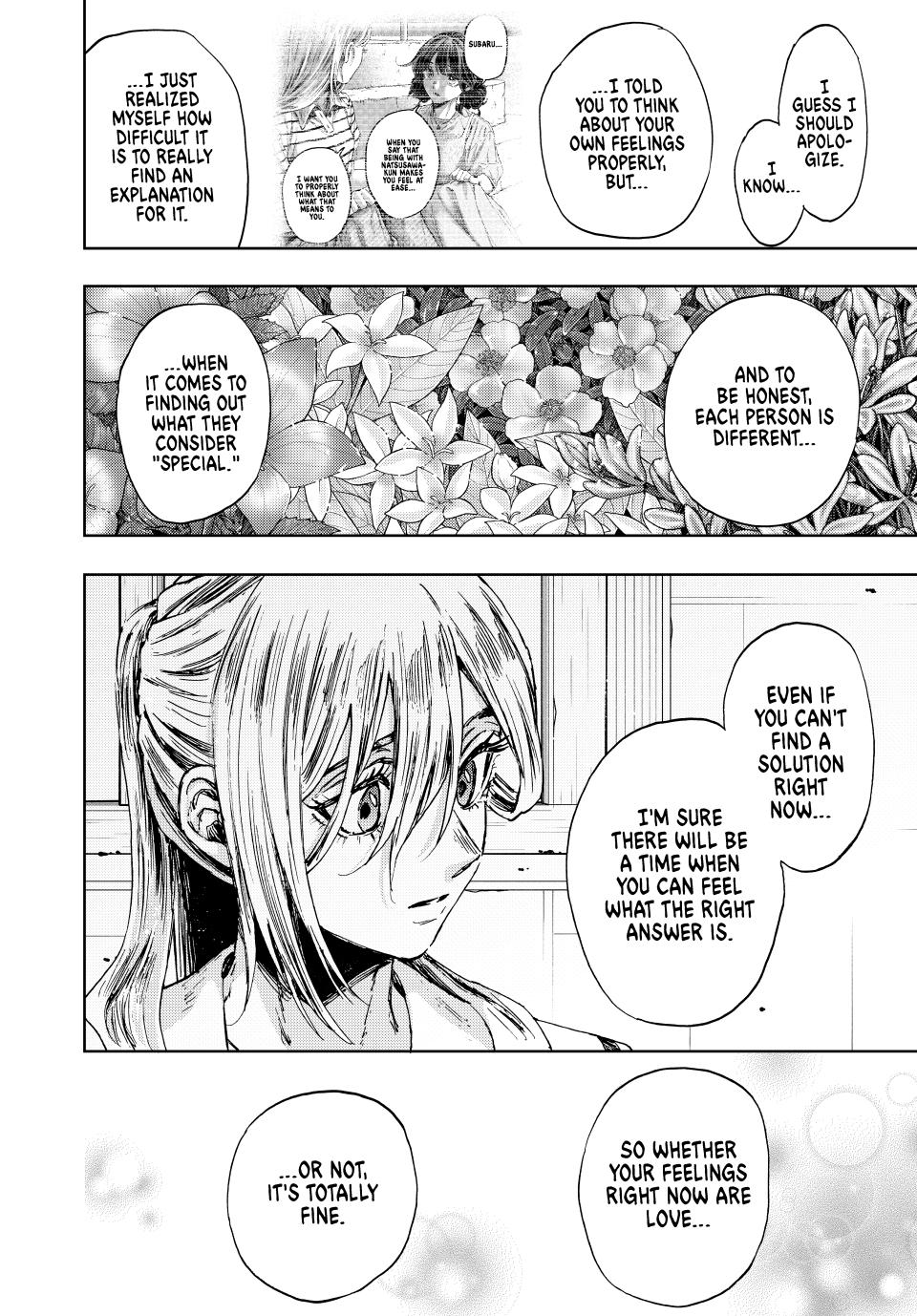 Kaoru Hana wa Rin to Saku Chapter 140 page 20 - Chapter 140: What Even Is Love?