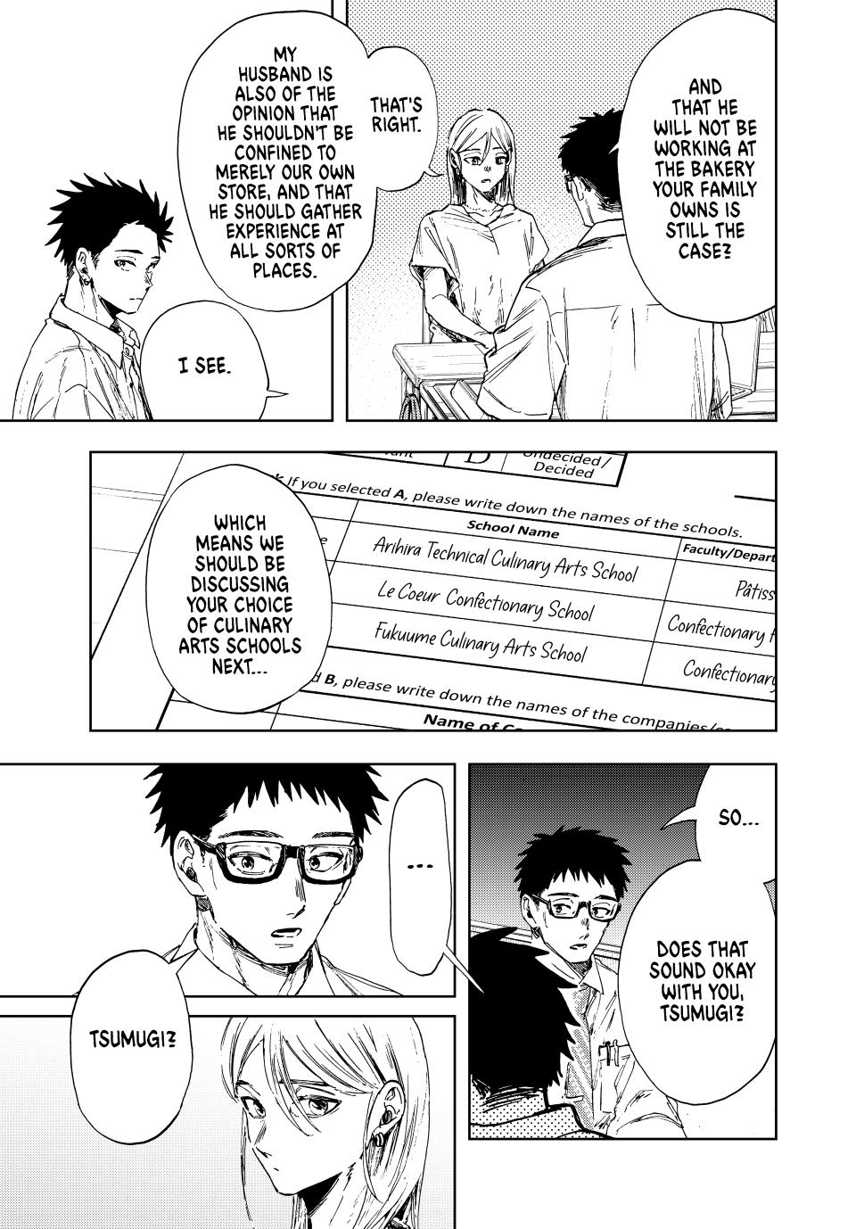 Kaoru Hana wa Rin to Saku Chapter 143 page 5 - Chapter 143: Parent-Teacher Meeting