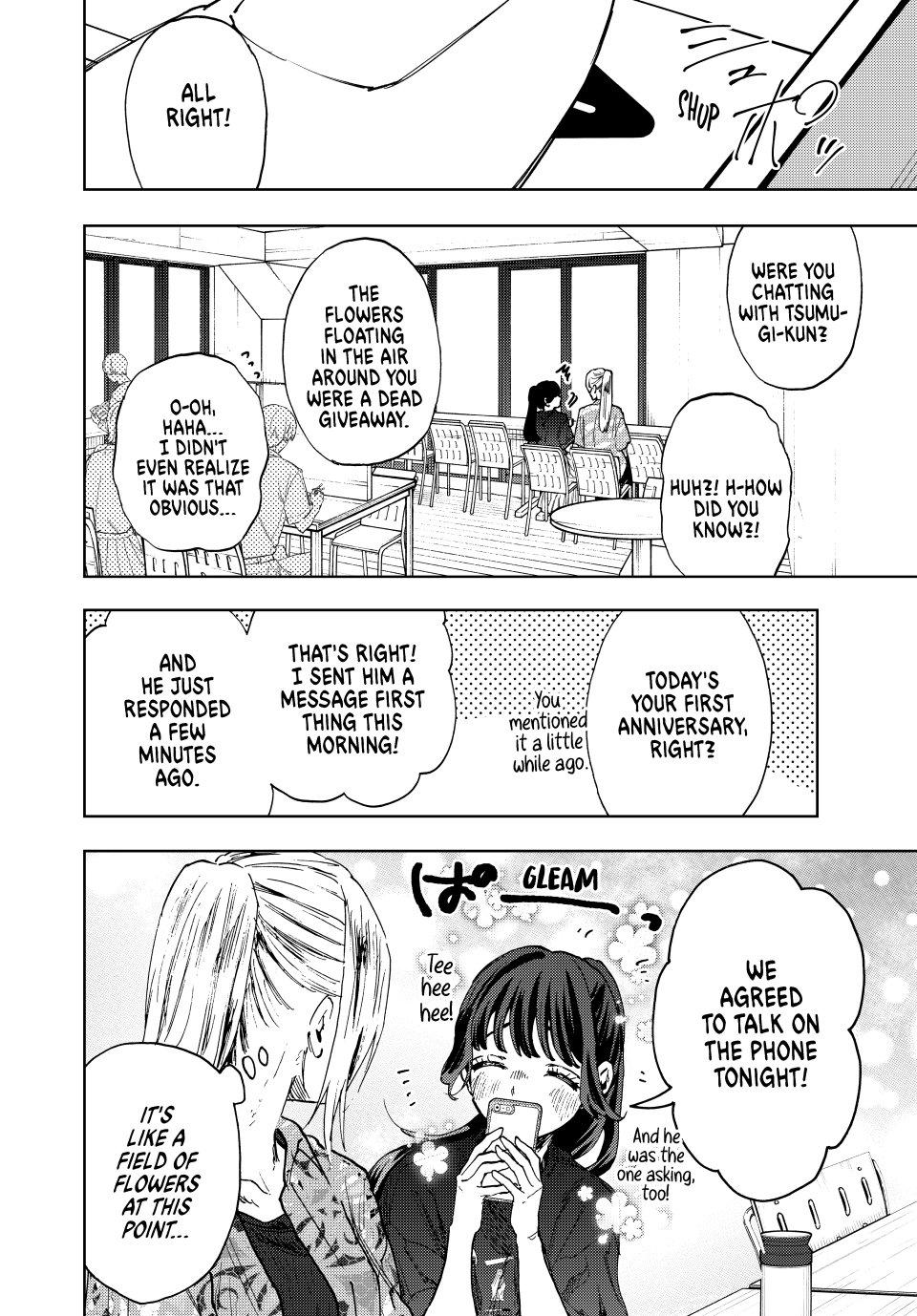 Kaoru Hana wa Rin to Saku Chapter 148 page 4 - Chapter 148: First Anniversary