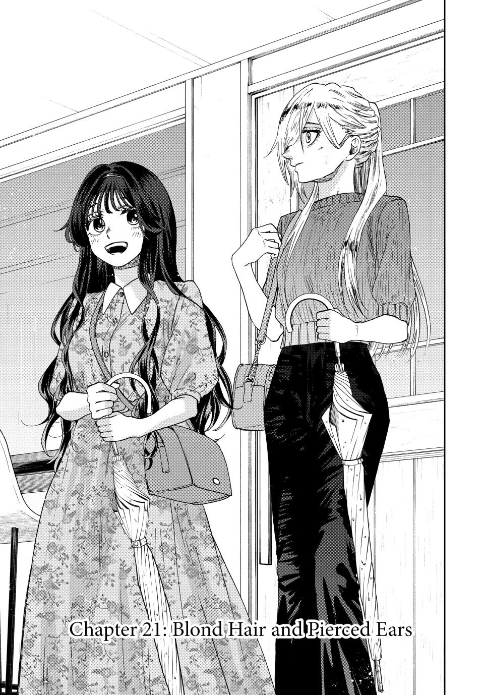 Kaoru Hana wa Rin to Saku Chapter 21 page 1 - Chapter 21: Blond Hair and Pierced Ears