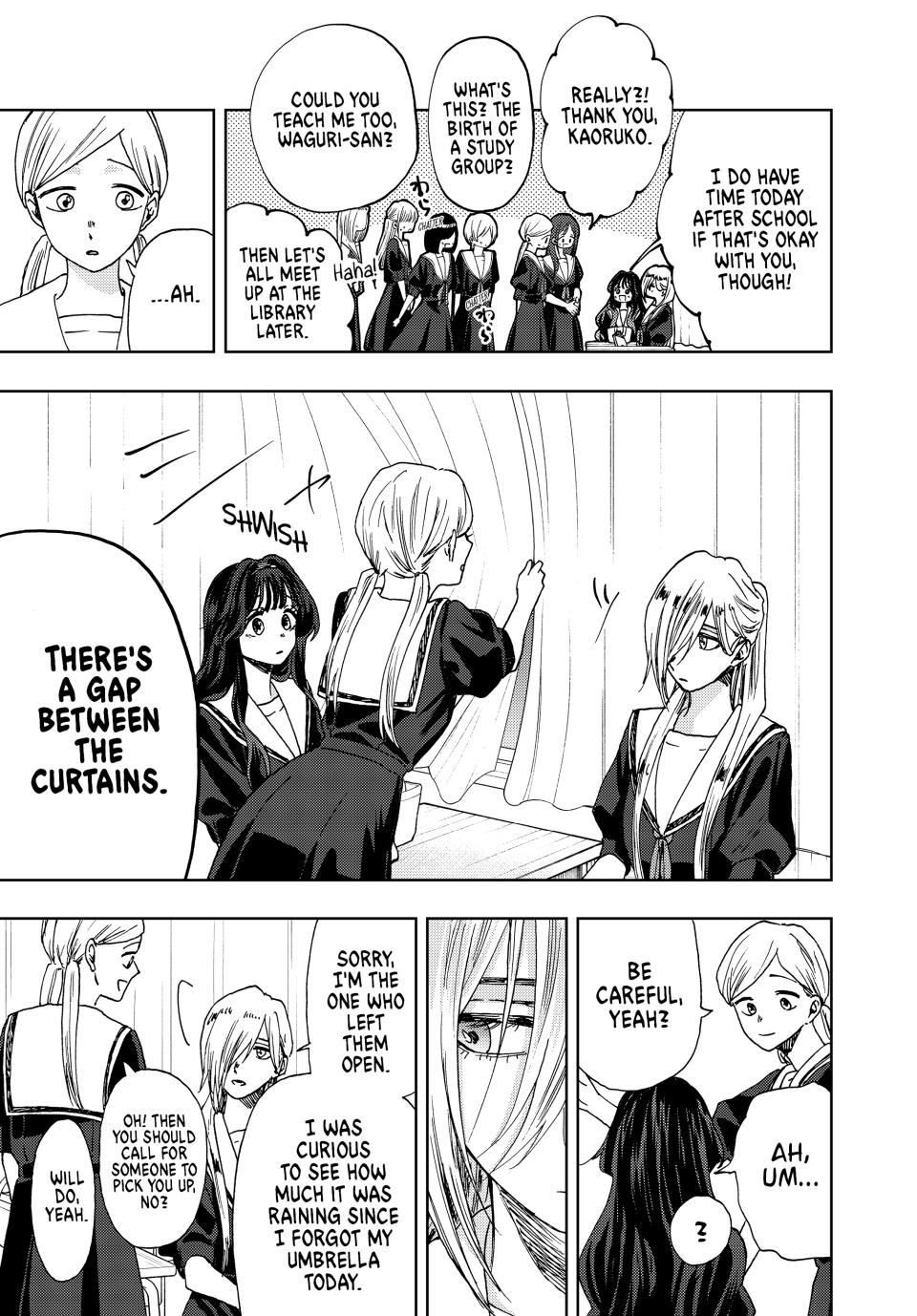 Kaoru Hana wa Rin to Saku Chapter 23 page 5 - Chapter 23: Six Person Study Group
