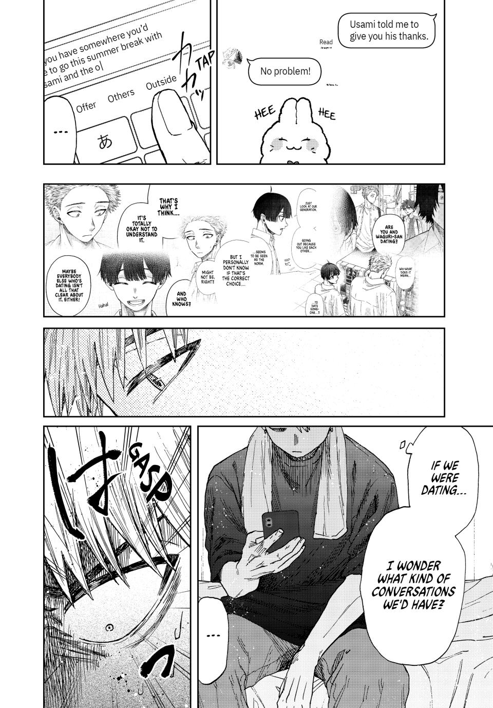 Kaoru Hana wa Rin to Saku Chapter 27 page 10 - Chapter 27: Group Chat