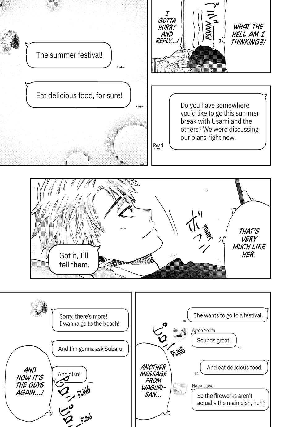 Kaoru Hana wa Rin to Saku Chapter 27 page 11 - Chapter 27: Group Chat