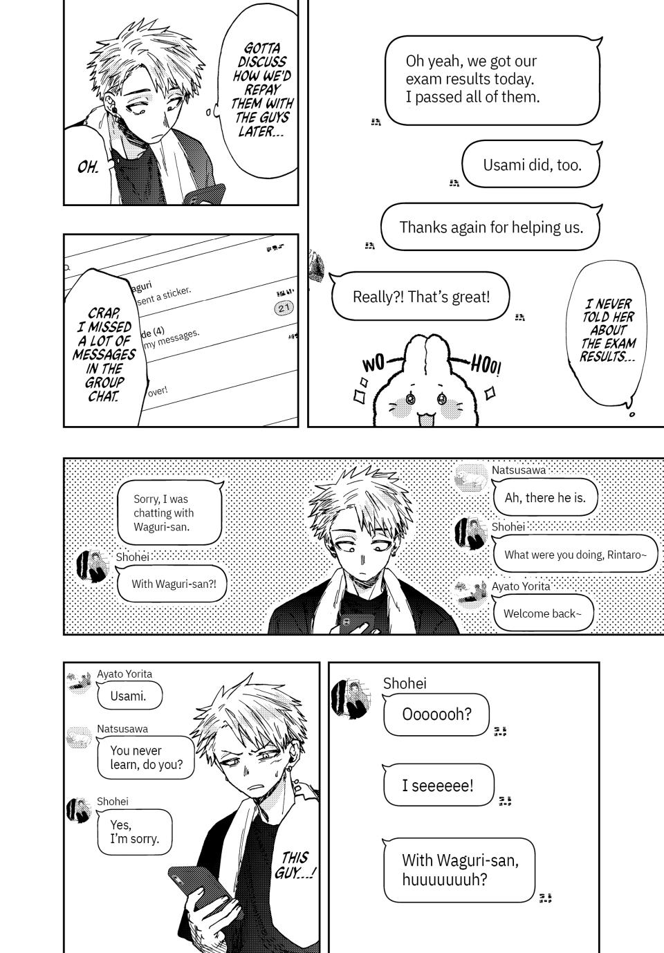 Kaoru Hana wa Rin to Saku Chapter 27 page 8 - Chapter 27: Group Chat
