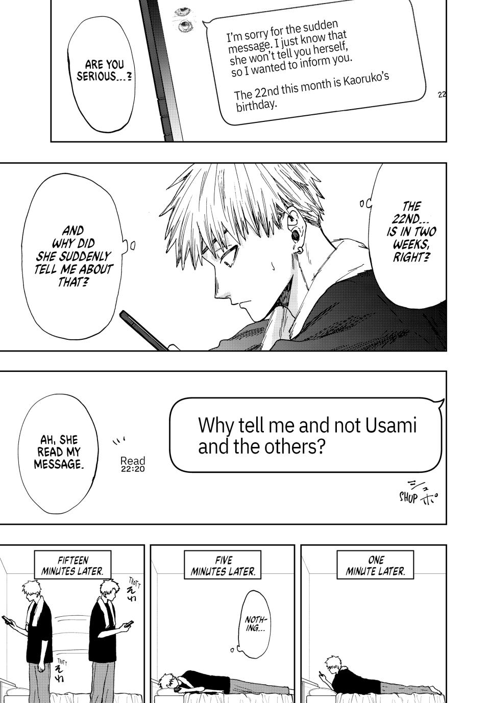 Kaoru Hana wa Rin to Saku Chapter 28 page 3 - Chapter 28: Waguri-san's Birthday
