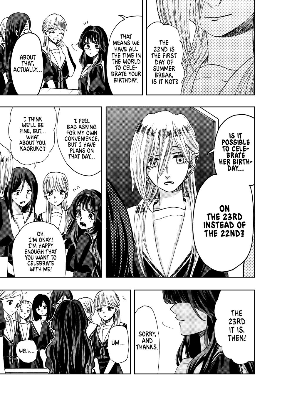 Kaoru Hana wa Rin to Saku Chapter 29 page 7 - Chapter 29: July 22nd