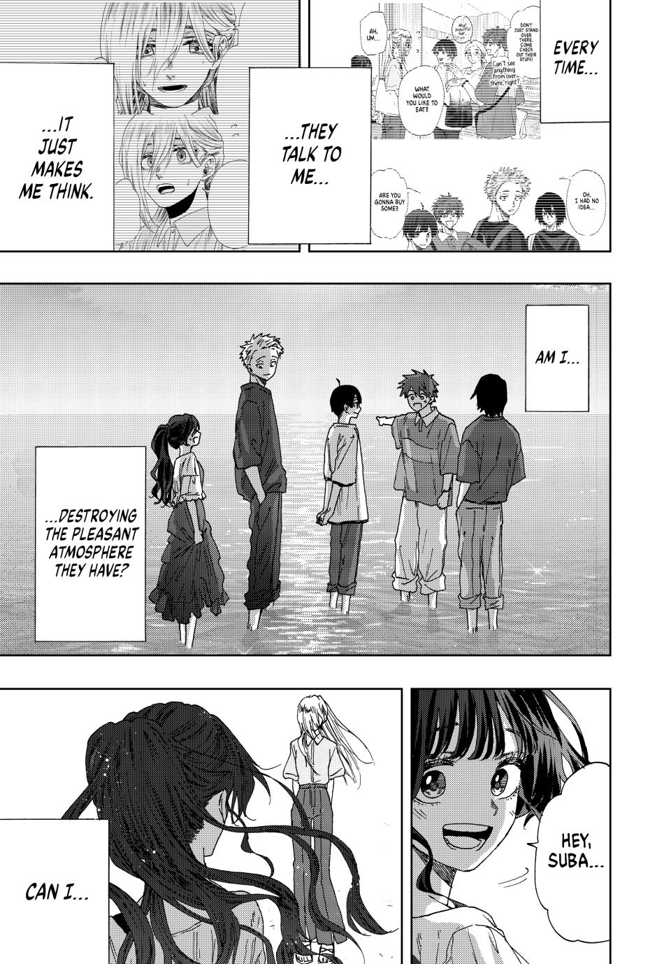 Kaoru Hana wa Rin to Saku Chapter 33 page 15 - Chapter 33: Bewilderment at the Beachside